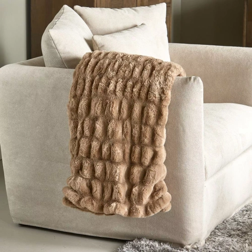 Riviera Maison Pled ze sztucznego futra RM Belfort Faux Fur Throw