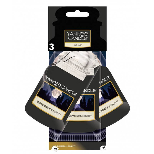 Zapach do samochodu Yankee Candle Midsummer's Night trójpak zestaw 3