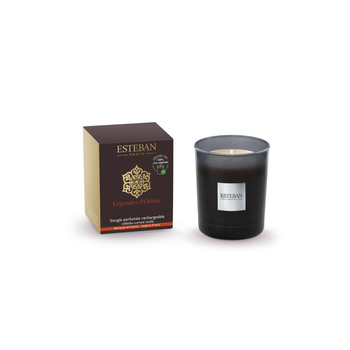 Esteban Paris Parfums świeca zapachowa w szkle Légendes d'orient naturalny wosk roślinny 180g