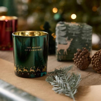 Świeca zapachowa sojowa świąteczna The Magic of Christmas - Highland Pine czas palenia około 55h