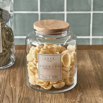 Pojemnik kuchenny szklany Riviera Maison Cooking Ingredients Storage Jar M H21cm