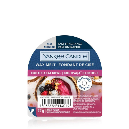 Wosk zapachowy Yankee Candle Exotic Acai Bowl 22g