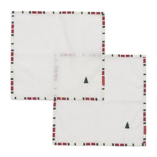Riviera Maison Serwetki świąteczne bawełniane Classic Christmas Napikin 2 szt 40x40cm
