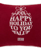 Lexington Poduszka Świąteczna Happy Holiday Ornament Wool Mix 40x30cm kolor bordo  65% wełna 30% poliester 5% włókna z recyklingu
