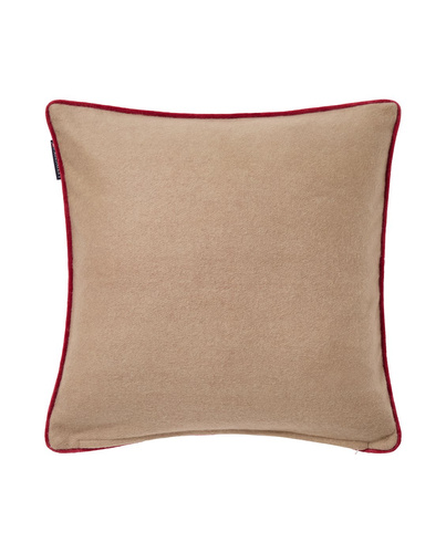 Lexington Poszewka Świąteczna Holiday House Wool 50x50cm kolor beżowy 65% wełna 30% poliester 5% włókna z recyklingu 
