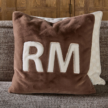 Riviera Maison Poszewka na poduszkę Bachant Faux Fur PillowCover 50x50 kolor brązowy