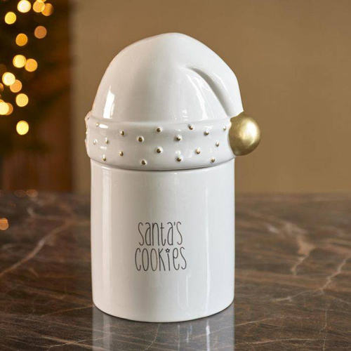 Riviera Maison Pojemnik na ciastka świąteczny Santa's Cookies Jar 27x14cm porcelana