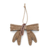 Riviera Maison Zawieszka na choinkę kokarda rattanowa RR Jacky Bow S 10x13cm