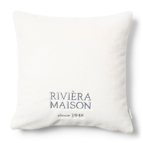 Riviera Maison Poszewka na poduszkę Morillon Faux Fur PillowCover 50x50 kolor biały