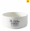 Riviera Maison, miseczka, The Kitchen Stories Bowl S, porcelanowa, biała, 14x6cm.