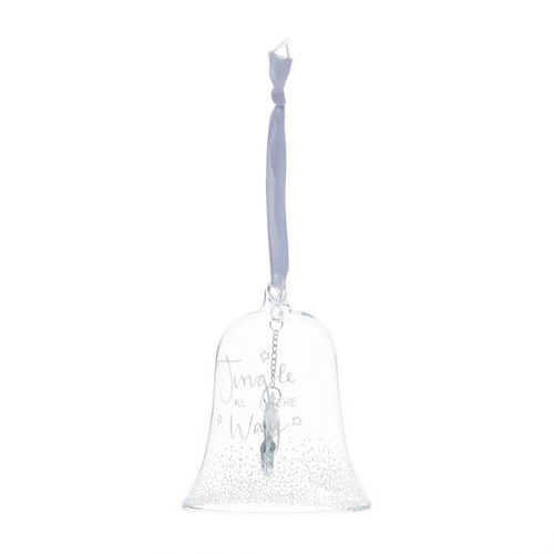Bombka szklana Riviera Maison Jingle All The Way Bell Ornament 7,5x7,5xh10cm
