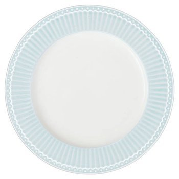 Talerz porcelanowy Alice Pale Blue Greengate Everyday błękitny średnica 17,5cm