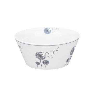 Krasilnikoff Miseczka porcelanowa Wild Flower biała z motywem dmuchawca 410 ml 6cm