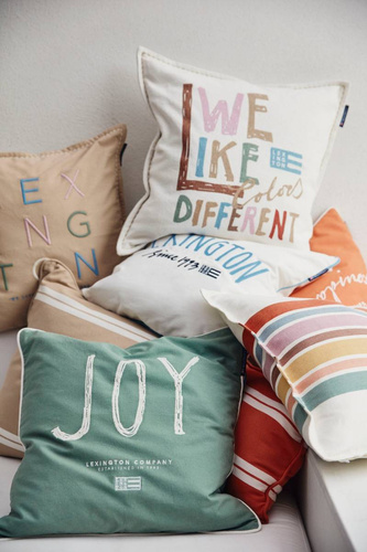 Lexington Poszewka na poduszkę Joy Organic Cotton Canvas Pillow Cover bawełna organiczna 50x50cm zielona