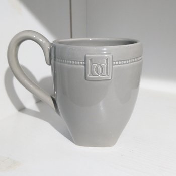 Kubek ceramiczny, Parma, Belldeco, szary, 300ml