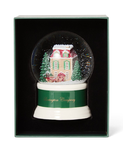 Kula śnieżna świąteczna Kamieniczka Lexington 14x10cm