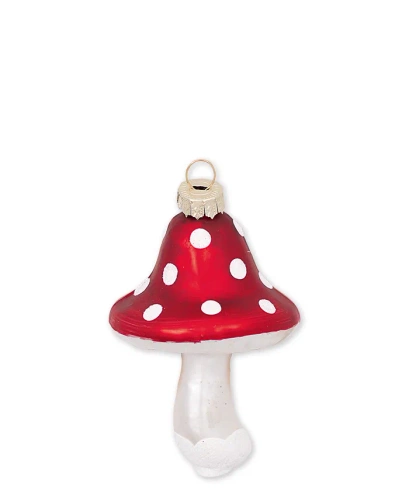 Bombka szklana muchomor Greengate Mushroom red hanging  9cm kolor czerwony/biały