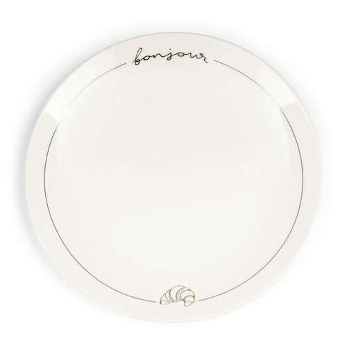 Riviera Maison Talerz deserowy porcelanowy Bonjour Breakfast Plate 