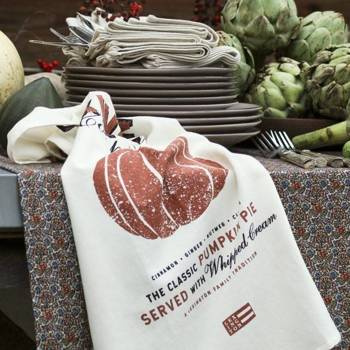 Lexington Ręcznik kuchenny Pumpkin Printed Organic Cotton Kitchen Towel 50x70cm Organiczna bawełna