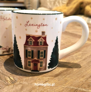 Kubek świąteczny Lexington Kamieniczka 400ml ceramika