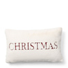 Riviera Maison Poszewka świąteczna na poduszkę Merry Christmas Pillow Cover 50x30 cm kolor ciemny biały/bordo