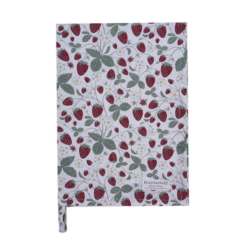 Ręcznik kuchenny Truskawki Strawberries Krasilnikoff Danish Design kolor czerwony/ biały/ zielony 50x70cm 100% bawełna
