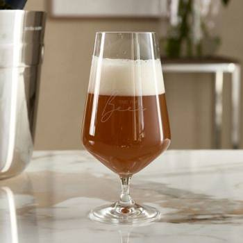 Riviera Maison Kieliszek do piwa Time for Beer Glass szklany 19,5cm 600ml