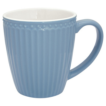 Greengate Kubek porcelanowy Alice Mug Alice Sky Blue kolor błękit nieba 10x9cm 350ml