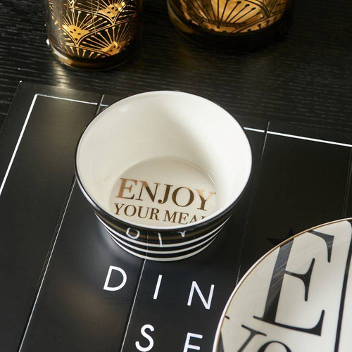 Miseczka porcelanowa Riviera Maison Enjoy Your Meal Bowl 250ml 6x10cm