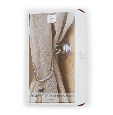 Riviera Maison haki uchwyty do zasłon Tremont House Curtain Hook 2pcs aluminium 11x22x11cm