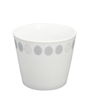 Krasilnikoff, kubek, porcelanowy, biały w stylu wielkanocnym, EASTER EGGS ALL OVER, 9cm, 400ml.