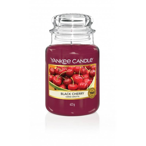 Świeca zapachowa Yankee Candle Black Cherry słoik duży 623g.