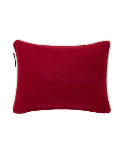 Lexington Poduszka Świąteczna Happy Holiday Ornament Wool Mix 40x30cm kolor bordo  65% wełna 30% poliester 5% włókna z recyklingu