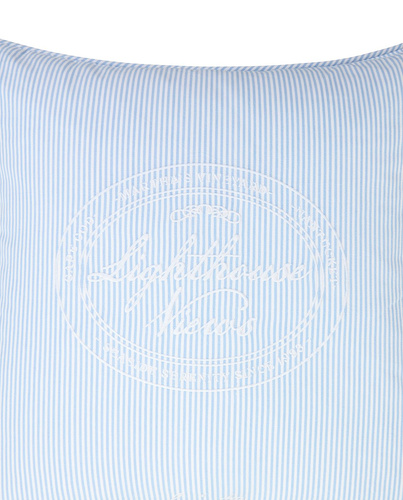 Lexington Poszewka na poduszkę Lighthouse Views Blue/White Striped Organic 100% bawełna 50x50cm