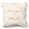 Riviera Maison Poszewka świąteczna na poduszkę Jingle Bells Pillow Cover 50x50cm kolor biały/złoty polyester