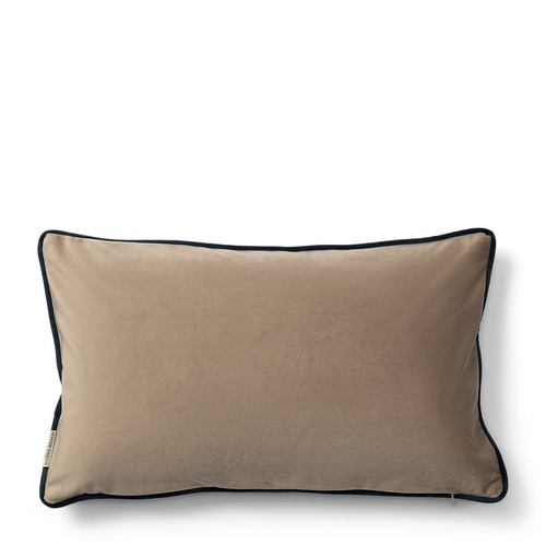 Riviera Maison Poszewka na poduszkę Resort Pillow Cover 50x30cm kolor ciemny beż/czarny