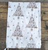 Ręcznik kuchenny świąteczny z piernikową choinką Krasilnikoff Danish Design kolor biały/brązowy/zielony 50x70cm 100% bawełna