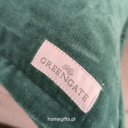 Poszewka świąteczna na poduszkę Merry Christmas Greengate Cushion cover Didina white 40x40cm  bawełnakolor biały/zielony