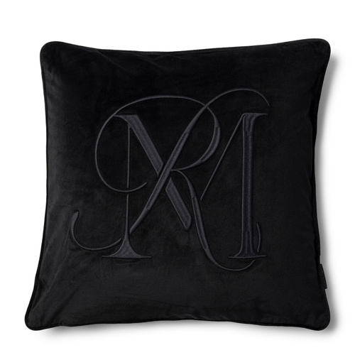 Riviera Maison Poszewka na poduszkę Aurora Pillow Cover 50x50cm kolor czarny poliester