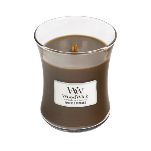 Woodwick, świeca zapachowa, Amber & Incense, średnia, 275g