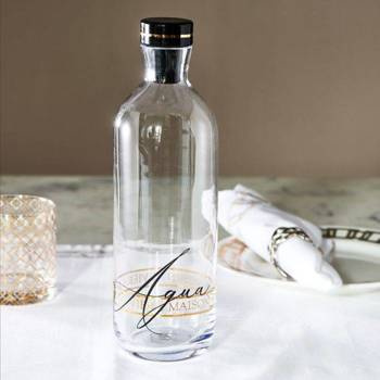 Riviera Maison Butelka karafka na wodę RM Luxury Aqua Bottle szklana 30x9cm
