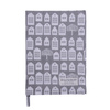 Ręcznik kuchenny Kamieniczki Town Houses Grey Krasilnikoff Danish Design kolor biały/ szary 50x70cm 100% bawełna