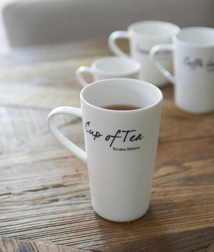 Riviera Maison Kubek porcelanowy do herbaty Classic Cup of Tea Mug 400ml 13,5x8cm