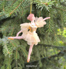 Bombka szklana Baletnica złota Greengate Ornament glass Ballerina gold 16cm kolor złoty/beż