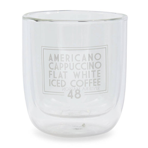 Szklanka termiczna do kawy Riviera Maison Loe Coffee Double Wall Glass M 250ml H5,5cm