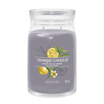 Yankee Candle Signature Świeca zapachowa Black Tea & Lemon słoik duży 567g dwa knoty wosk sojowy