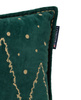 Lexington Poduszka Świąteczna Kamieniczka zielona Winter House Organic Cotton Velvet 50x30 cm kolor zielony 100% bawełna