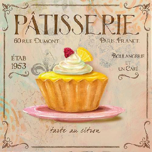 Ambiente serwetki papierowe lunchowe 33x33cm Patisserie
