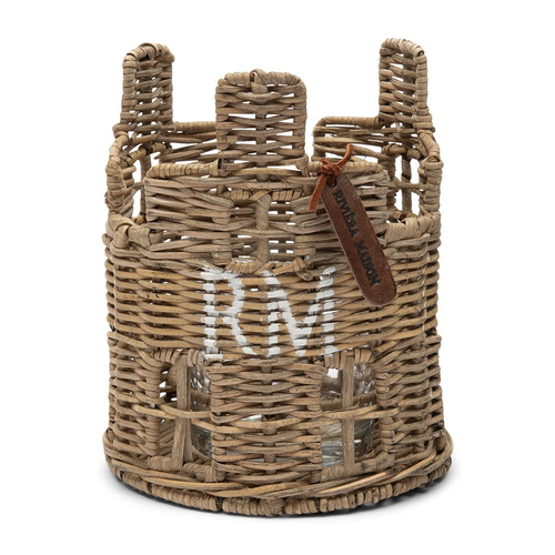 Riviera Maison Świecznik rattanowy Rustic Rattan House Votive 17x15cm