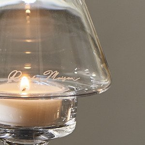 Riviera Maison, świecznik Marseille Votive M, szklany, 28cm.